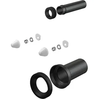 alcadrain WC Zubehör komplett DN90, 200 mm, PE, verchromt