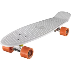 Ridge PB-27-White-Orange Skateboard, White/Orange, 69 cm
