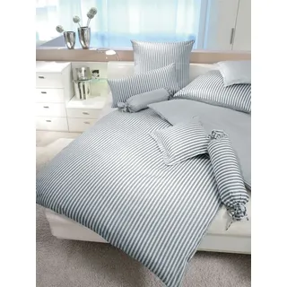 Janine modern classic Bettwäsche-Garnitur 135X200,80x80 grau - Grau
