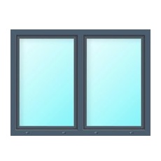 Meeth Wohnraumfenster »77/3 MD«, Gesamtbreite x Gesamthöhe: 160 x 100 cm, 2-flügelig, Dreh-Kipp/Dreh-Kipp - schwarz