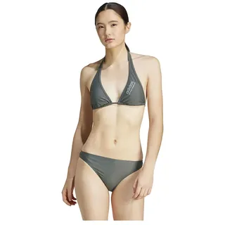 Adidas Padded Sportswear Neckholder Bikini - Legend Ivy / Silver Green - XL