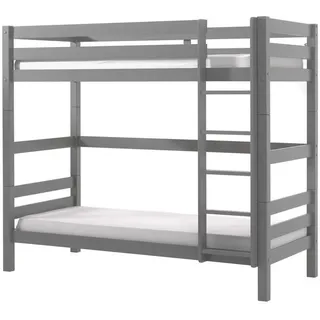 Etagenbett Pino 90 x 200 cm grau