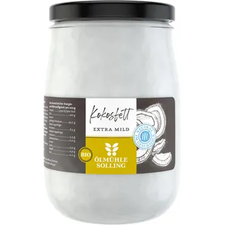 Ölmühle Solling - Kokosfett desodoriert 1,0 l Schraubglas - Bio