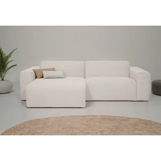 OTTO home »Koa, 228 cm, L-Form, Modulsofa in Cord, Chenille, Struktur, Webstoff« Designsofa, weicher Lounge-Sitzkomfort, Welleunterfederung, bodentief,