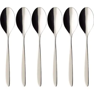 Villeroy & Boch Esslöffel »Tafellöffel SoftWave 21,2 cm 6er Set silber«, silberfarben