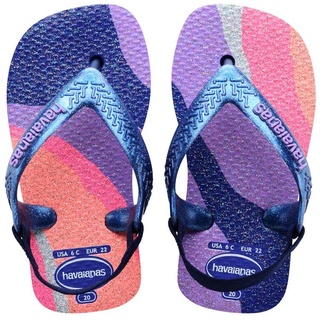 Havaianas Unisex Baby Palette Glow Flipflop, Marine Blue, 21 EU