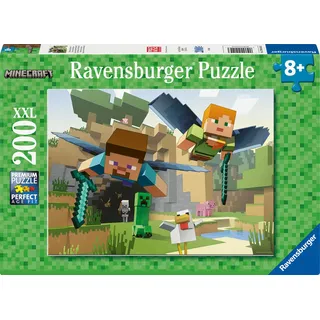 Ravensburger Puzzle Minecraft Tierische Abenteuer - 200 XXL Teile
