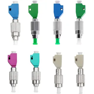 ANPTAIKE Optischer Adapter FC-Stecker LC-Buchse Dockingflansch Optischer Stecker OM3/OM4/UPC/APC Single-Mode Multimode Hybrid Kombination Umwandlungskopf