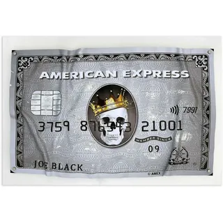 World Art Druck auf Plexiglas 'American Express Totenkopf'