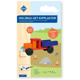 Pebaro Holzbau-Set Kipplaster, 30-teilig