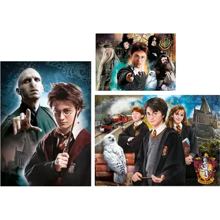 Clementoni 80075 - Puzzle - Harry Potter (1x 500 Teile, 2x 1000 Teile)