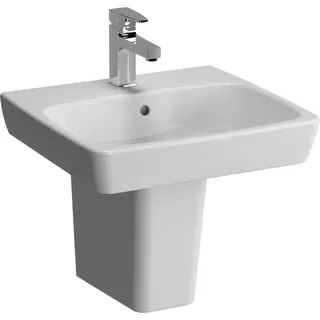 Vitra 2.0 Waschtisch HL mi. 500x460mm mit Überlaufloch weiß - Weiß