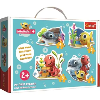 TREFL Baby-Puzzle Fisch MiniMini 4in1 (3,4,5,6 Teile)