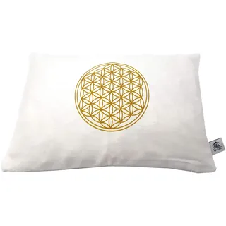 myZirbe Zirbenkissen Blume des Lebens 30x20 cm befüllt mit Zirbenspänen aus Zirbenholz