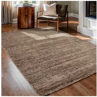 Sanat »Oslo« rechteckig 10 mm Höhe meliert robuster Kurzflor, Wohnzimmer, Schlafzimmer, auch als Läufer,