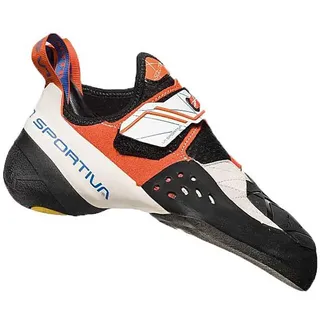 La Sportiva Solution Kletterschuhe - White / Lily Orange - EU 37