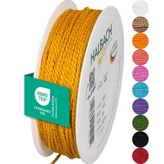 HALBACH Kordel Satin orange 2 mm x 50 m