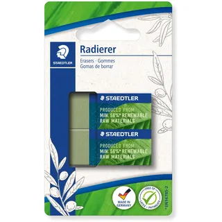 Staedtler Radiergummi 2 olivgrüne St.