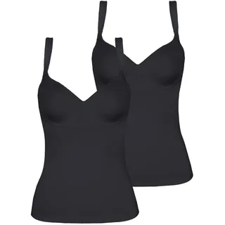 Viania BH-Hemd »2er Pack BH Hemd Basic«, schwarz