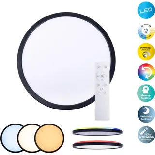 NÄVE LED Deckenleuchte RGB Backlight Fernbedienung D: 54 cm
