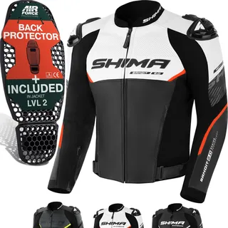 SHIMA Bandit 2.0 Motorradjacke Rot/Schwarz/Weiß 54
