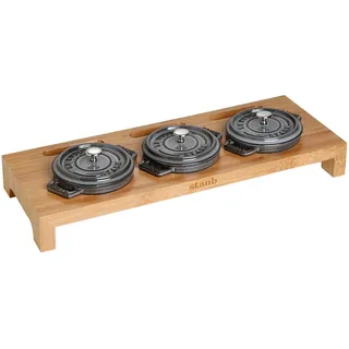 Staub Servierbrett Holz 3-teilig 42 x 16 cm Braun