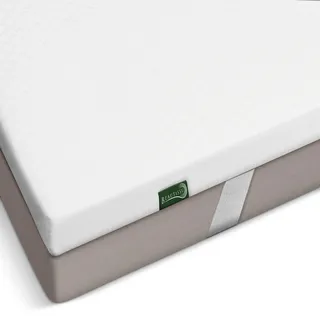 Beautissu Topper Gel Matratzentopper 90 x 200 cm Beige/Weiß