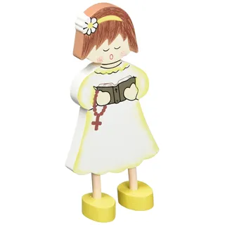 Mopec w992.2 – Singing-Figur Kommunion Mädchen in Holz, 12-er Pack