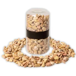 IPEA Braune Dekosteine für Garten, Vasen, Aquarium – 1 kg – gemischte Farben mit Größe 8/10 mm – kleine Schalen für den Außenbereich für Dekoration, Hof, Handwerk – Natursteine