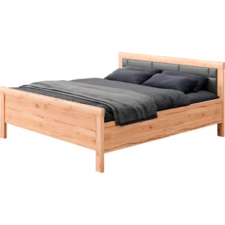 Priess Einzelbett »Arnsberg« Komforthöhe mit gepolstertem Kopfteil, braun