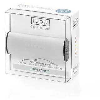 MILLEFIORI Autoduft Car Air Freshener Icon CLASSIC - ARGENTO - SILVER SPIRIT