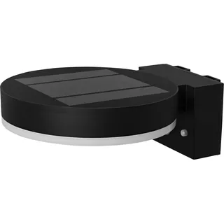Osram ENDURA Style Solar Wandleuchte, Schwarz, Edelstahl, IP44, Bewegungs- und Tageslichtsensor, solarbetrieben, ideal für Außenbereiche
