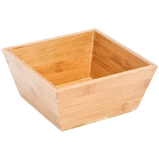 Quadratische Schüssel 24,1X24,1X10,2 Cm Natur Bambus - 1 Un.