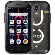 Unihertz Jelly Star (Schwarz) – Kleinstes 4G-Smartphone mit LED-Licht und 3-Zoll-Display, Android 13, 8 GB RAM + 256 GB ROM, Gewicht 116 G, 48 MP Kamera