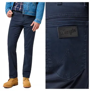 Wrangler | Herrenhose Texas Baumwolle Regular Fit Stretch Business Casual klassisch W30 L32 - Blau