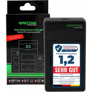 PATONA PremiumDual PD Performance Ladegerät für Nikon EN-EL9 incl. USB-C input/output