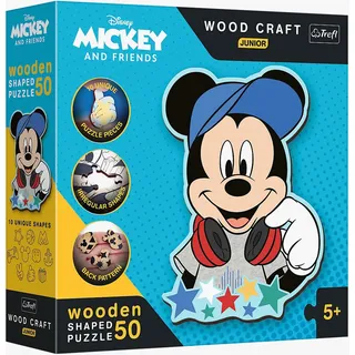 Trefl Holz Puzzle Sonderform 50 - Mickey Mouse (50 Teile)