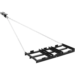 Vevor Schleppegge 122x50 cm, Wiesenegge, Wiesenschleppe mit 183 cm Kette, Hochleistungs-Nivellierrechen, Verzinkter Stahl-Feldegge für Kiesauffahrten, Passend für ATVs, UTVs & Traktoren