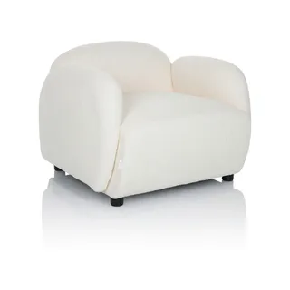 Mid.you Loungesessel , Weiß , Textil , 87x65x76 cm , Gartenmöbel, Loungemöbel, Loungesessel