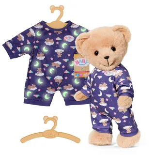 Zapf Creation BABY born Teddy Schlafanzug Glow in the Dark