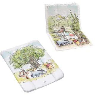 keeeper Winnie Puuh-Set Wickelunterlage amelia für Tisch, Kommode etc. + Wickelunterlage antek für unterwegs, Bequeme Liegefläche, Einfache Reinigung, Weiß