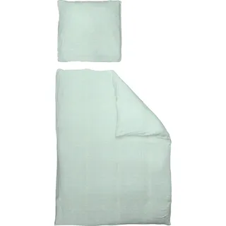 ADAM Audio Adam Bettwäsche »Leinenbettwäsche Scribble« 2 Stk., tlg. aus 73% Leinen, & 27% Bio-Baumwolle, 2 teilig - Leinenbettwäsche, blau