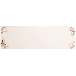 Ambia Home Tischläufer , Multicolor, Weiß , Textil , Blume , rechteckig , 40x140 cm , AZO-frei , bügelleicht , Heimtextilien, Wohntextilien, Tischwäsche, Tischläufer