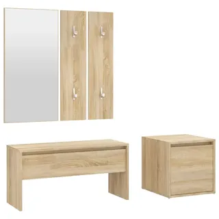 Garderoben-Set Sonoma-Eiche Holzwerkstoff - Braun