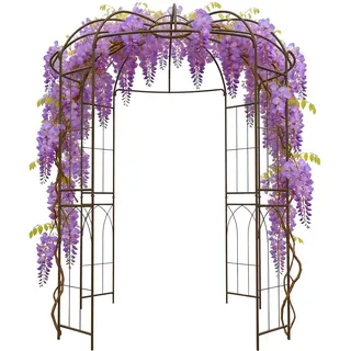 Relaxdays Rosenpavillon 275 x 211 x 211 cm Bronze