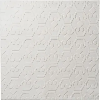 Beliani Gannett Teppich 160 x 160 cm Weiß