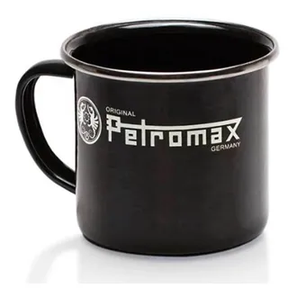 PETROMAX Emaille Becher Schwarz Tasse Outdoor Geschirr Camping Trinkbecher BBQ