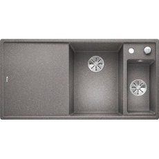 Bild Axia III 6 S links alumetallic + Excenterbetätigung + InFino + Holzschneidbrett