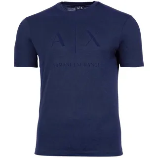 T-Shirt ARMANI EXCHANGE "T-Shirt T-SHIRT 1er Pack", Herren, Gr. M, blau (marineblau), Obermaterial: 100% Baumwolle CO., Shirts T-Shirt