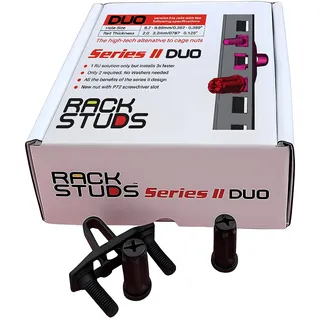 DUO20 1RU Series II Rack-Montagelösung – Alternative zu herkömmlichen Rack-Schrauben und Käfigmuttern sowie Server-Rack-Schrauben Ideal für die Einrichtung von Server-Hardware – 20er-Pack, Universal